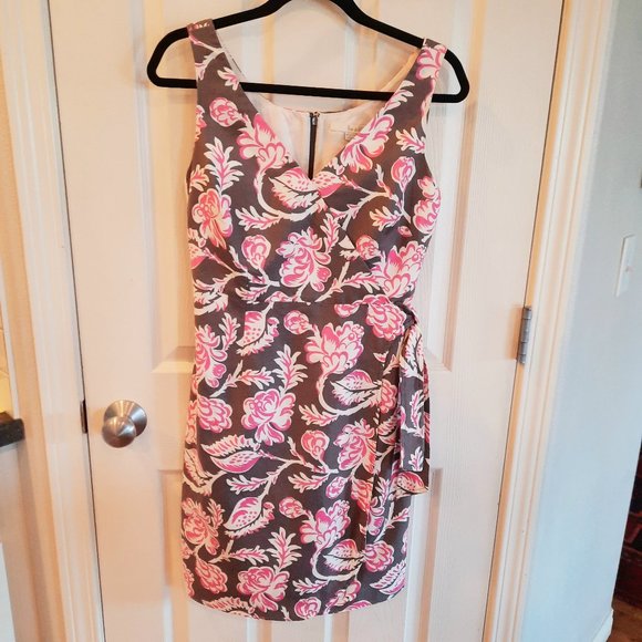 Boden Cotton/Linen Faux Wrap Sleeveless Dress, Size 4R - Picture 1 of 12